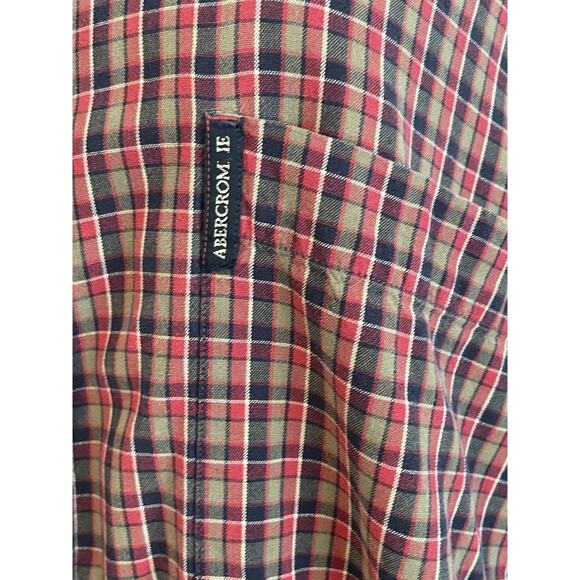 VTG. Abercrombie & Fitch The Big Shirt Mens Size Large Plaid 90s Preppy Outdoors - Picture 6 of 10